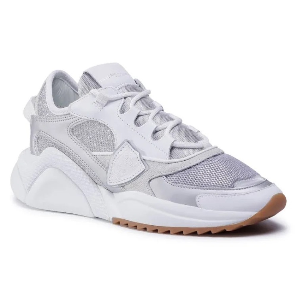 Philippe Model Sneakers Eze Women Fabric Silver White 37 dad sneaker